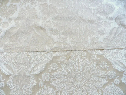 Schumacher Oldham Linen Brocade White Rococo French!