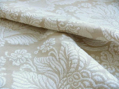 Schumacher Oldham Linen Brocade White Rococo French!