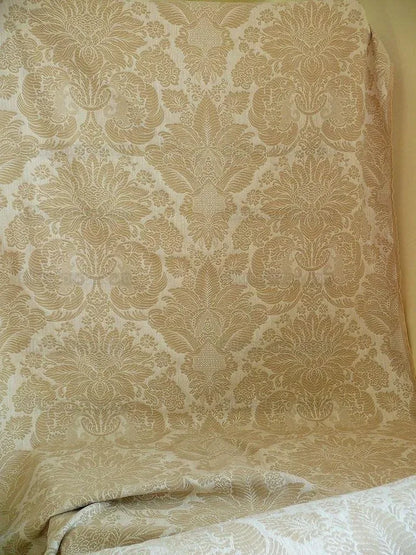 Schumacher Oldham Linen Brocade White Rococo French!