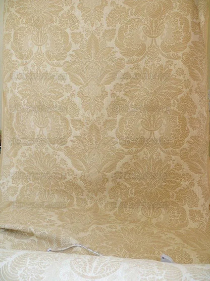 Schumacher Oldham Linen Brocade White Rococo French!