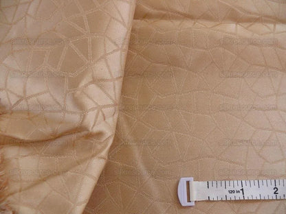 Kravet Couture Champagne &amp; Light Peach Lattice Silk 3.1 yards MSRP USD 250+/Y