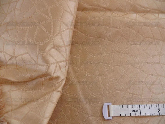 Kravet Couture Champagne &amp; Light Peach Lattice Silk 3.1 yards MSRP USD 250+/Y