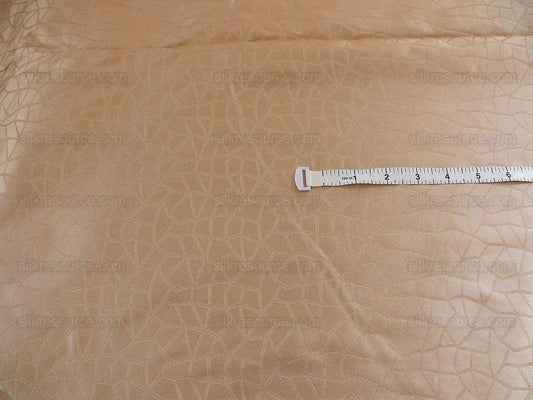 Kravet Couture Champagne &amp; Light Peach Lattice Silk 3.1 yards MSRP USD 250+/Y
