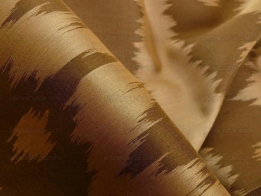 Kravet Couture Passage Ikat Deep Brown Silk Wool 2y