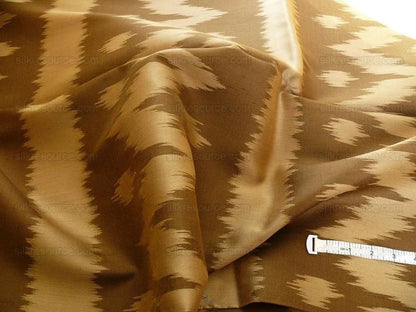 Kravet Couture Passage Ikat Deep Brown Silk Wool 2y