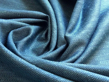 By Yard Brunschwig &amp; Fils Emilien Cire" Texture Teal Blue #613 MSRP USD 198+/yard