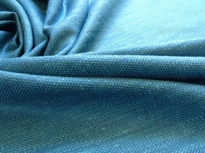 By Yard Brunschwig &amp; Fils Emilien Cire" Texture Teal Blue #613 MSRP USD 198+/yard