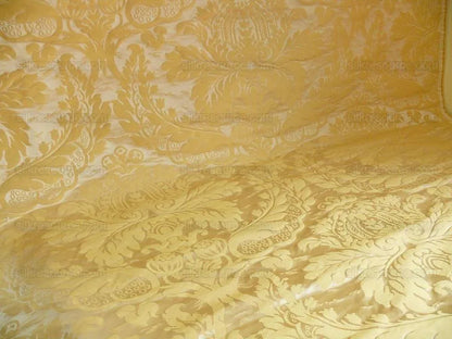 Schumacher Fab Classy Renaissance Damask "gold" Yellow Fr Italy
