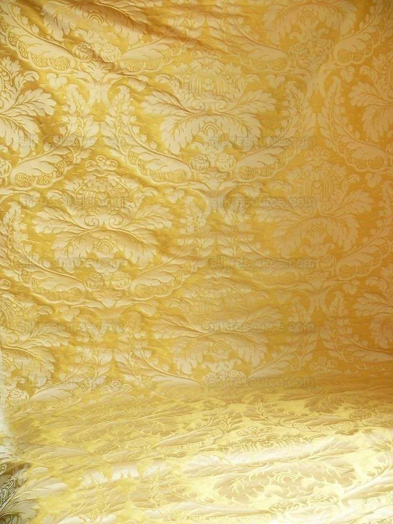Schumacher Fab Classy Renaissance Damask "gold" Yellow Fr Italy