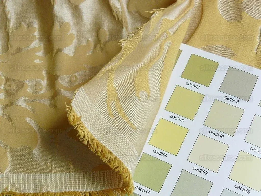 Fab Classy Renaissance Damask "gold" Yellow Fr Italy