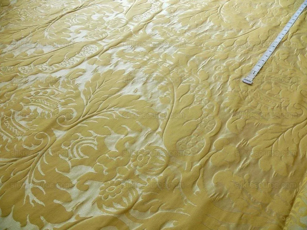 Schumacher Fab Classy Renaissance Damask "gold" Yellow Fr Italy