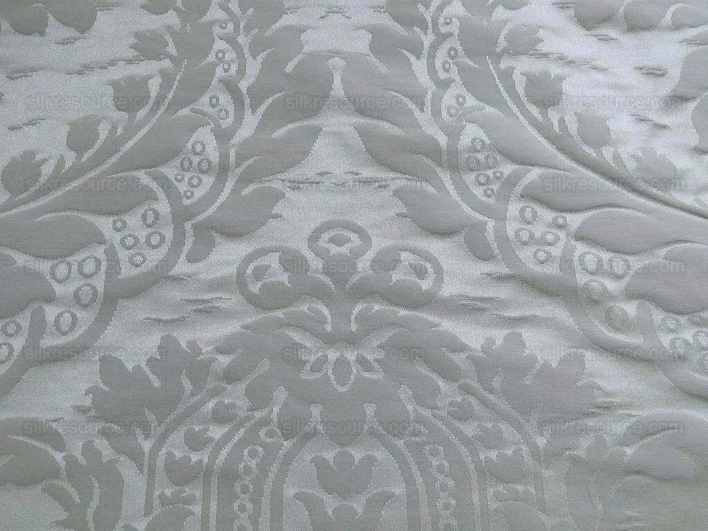 Schumacher Italy Damask Classy Renaissance "ecru" Beige Cream