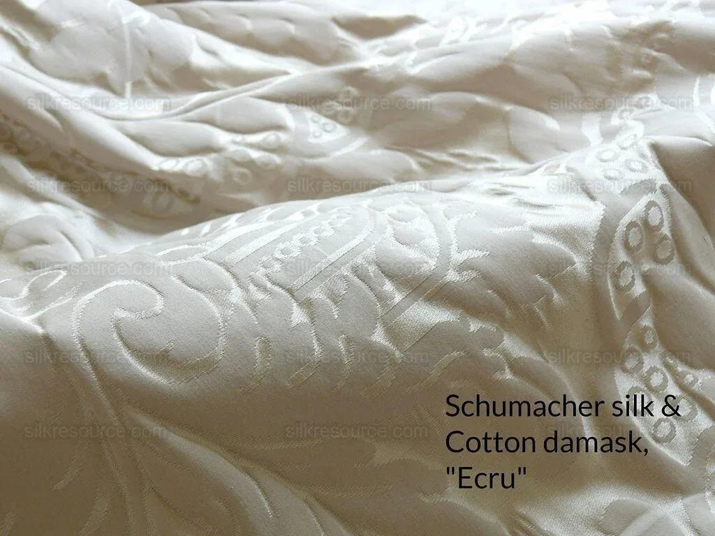 Schumacher Italy Damask Classy Renaissance "ecru" Beige Cream
