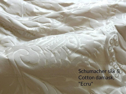 Schumacher Italy Damask Classy Renaissance "ecru" Beige Cream