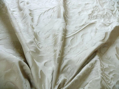 Schumacher Italy Damask Classy Renaissance "ecru" Beige Cream