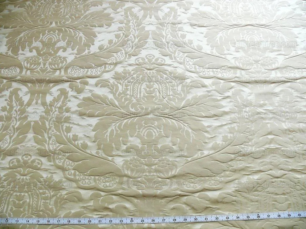 Fab Italy Damask Classy Renaissance "blond" Pale Gold