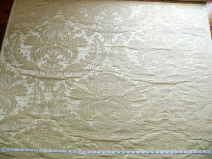 by yard Hiend Silk Damask Classy Renaissance "blond" Pale Gold
