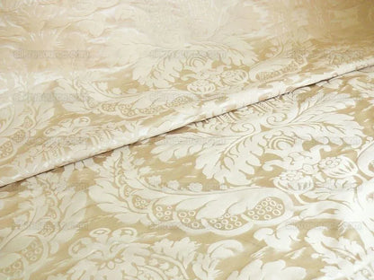 by yard Hiend Silk Damask Classy Renaissance "blond" Pale Gold
