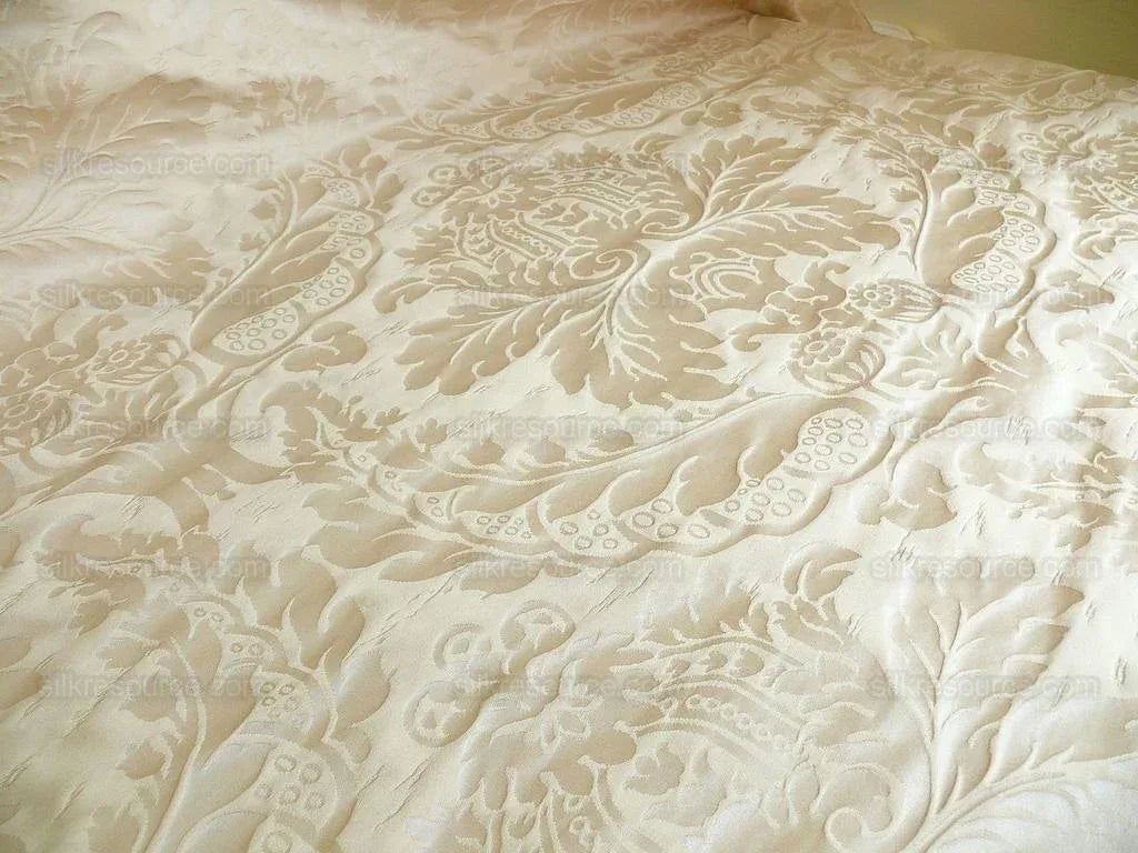 Fab Italy Damask Classy Renaissance "blond" Pale Gold