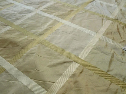 BTY HiEND SCHUMACHER ITALIAN SILK LINEN PLAID EARLY FALL $200Y
