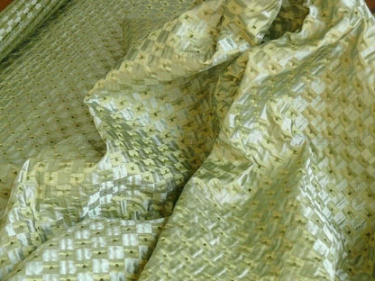 Schumacher Italian Silk Mini Check Dot "petit Printemp" Mint Gre