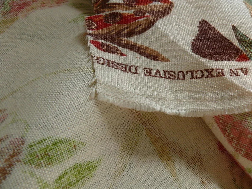 Lee Jofa Ceylon Linen Print Chinoserie Birds Tree Peony MSRP USD 268