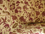 8.5 YD LEE JOFA CAVENDISH JACOB BURGUNDY GOLD BIRD TREE OF LIFE