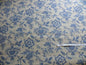 2+1.8Y LEE JOFA OLIVET SHEER JACOBEAN FLOWER BIRDS BLUE & WHITE
