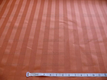 Bty Clarence House Wool Stunning Coral Orange Satin Stripe #739