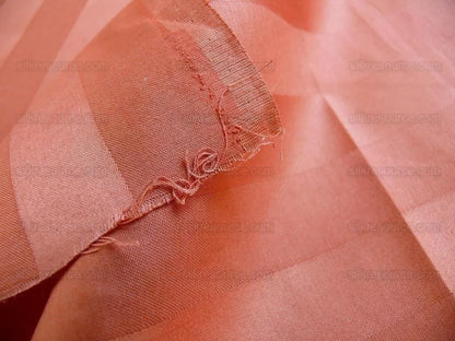 Bty Clarence House Wool Stunning Coral Orange Satin Stripe #739