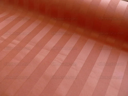 Bty Clarence House Wool Stunning Coral Orange Satin Stripe #739