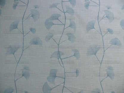 Lee Jofa Groundworks "fans" Ginkgo Print Linen Blue White 6y