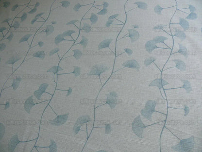 Lee Jofa Groundworks "fans" Ginkgo Print Linen Blue White 6y