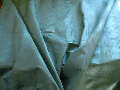 EXQUISITE! KRAVET MANISSE ATLANTIS BLUE MOIRE SILK STRIPE