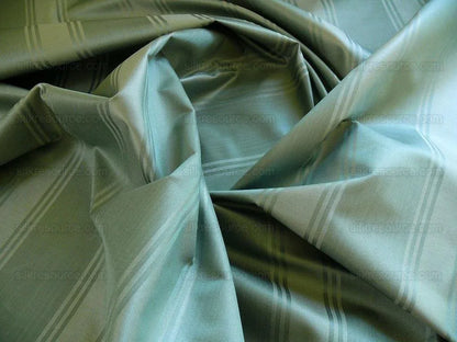 Exquisite! Kravet Manisse Atlantis Blue Moire Silk Stripe