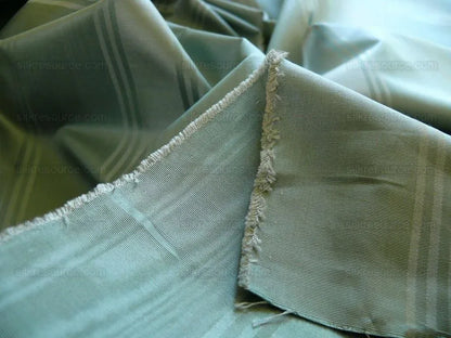 Exquisite! Kravet Manisse Atlantis Blue Moire Silk Stripe