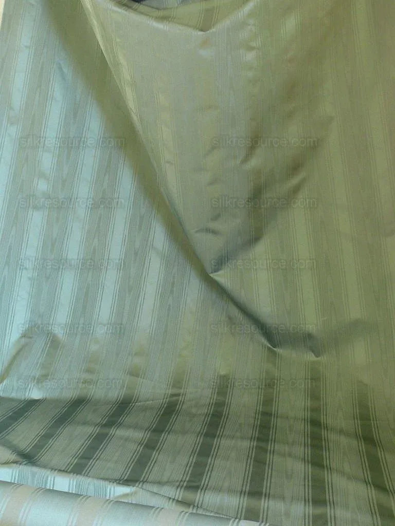 Exquisite! Kravet Manisse Atlantis Blue Moire Silk Stripe