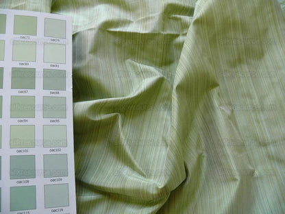 Kravet Prism 100%silk Taffeta Strie Pin Stripe Spring Green 1.6