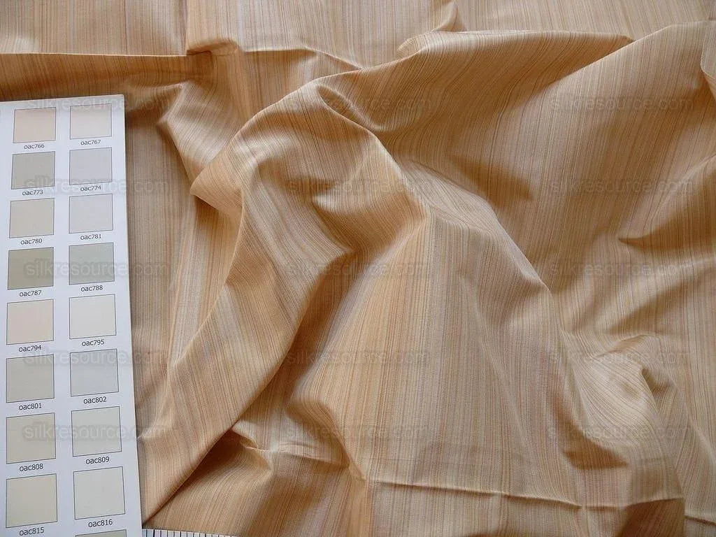 Kravet Prism 1.7y Light Peach Gold 100%silk Taffeta Strie