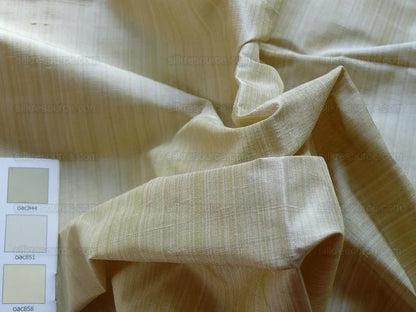 1yd Kravte Prism 100%silk Taffeta Light Cream 1y Strie