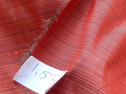 Kravet Prism Strawberry Red 100%silk Taffeta Strie 1.7y