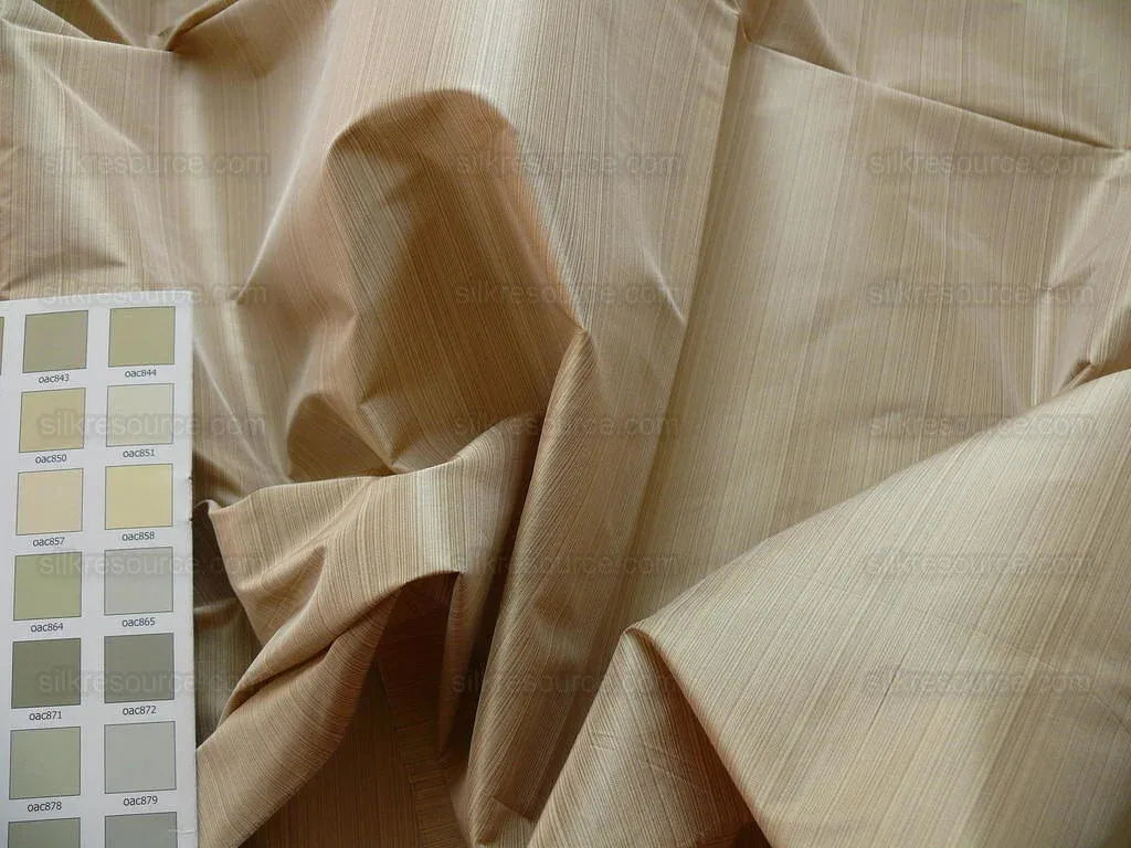 Kravte Prism 100%silk Taffeta Light Bronze 1.5y Strie