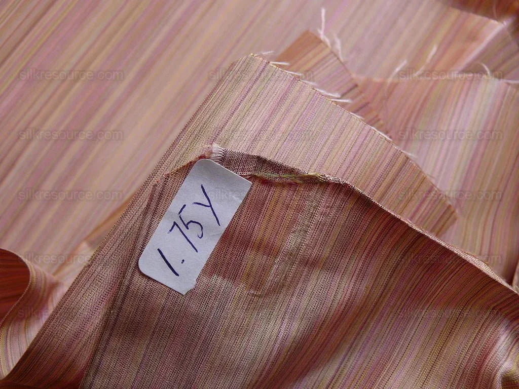 KRAVET PRISM DRY ROSEWOOD 100%SILK TAFFETA STRIE MSRP$169 1.75Y