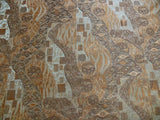 Bty Klimt 100% Silk Lampas! Art Deco 440 Cloudy Green Bronze Brown MSRP USD 275/y