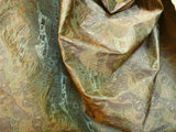 Bty Klimt 100% Silk Lampas! Art Deco 440 "river" Green Bronze Brown MSRP USD 275/y
