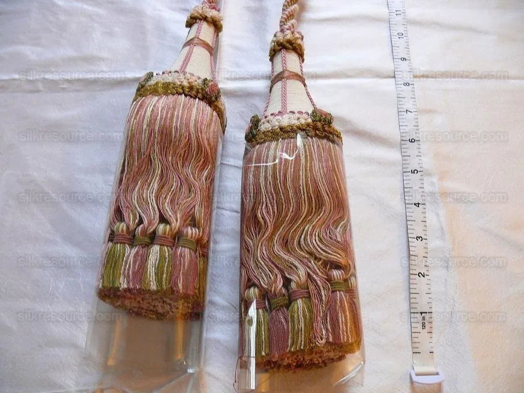 Lee Jofa Cliveden Tieback Wisteria Rose &amp; Chartreuse Gold