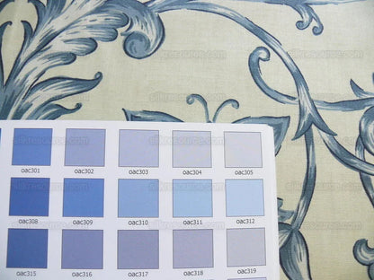 Bty Lee Jofa Dambura Print Monkey Griffin Indigo Deeper Blue Deer Music Toile Cotton Chintz