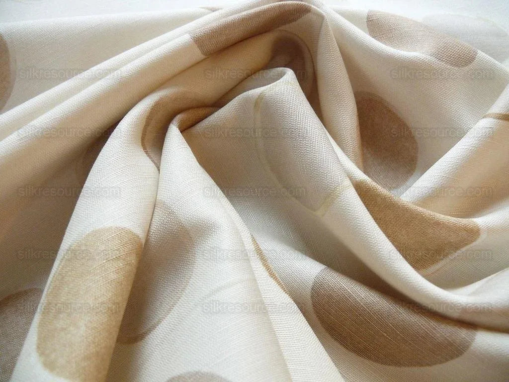 Lee Jofa/groundworks Circo Print Cream Tan White Linen Bty MSRP USD 244/y
