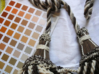 Lee Jofa Cantal Tieback Tassel Tieback-double Sepia MSRP USD 270!