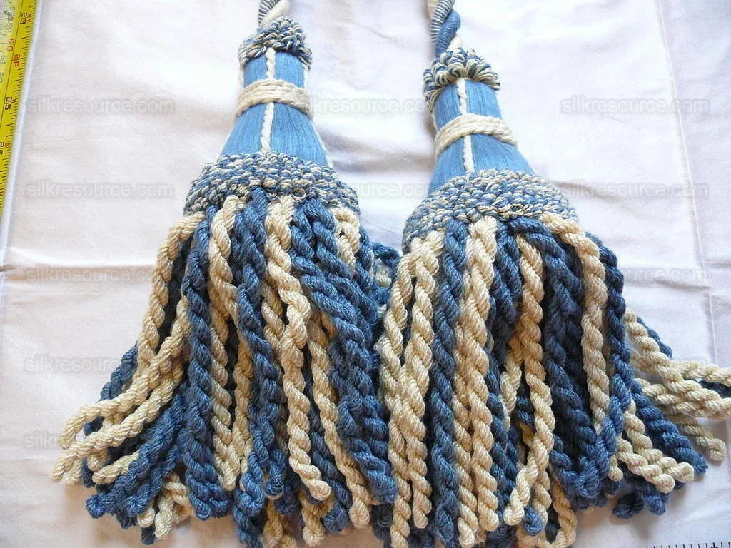 Lee Jofa Cantal Tieback Tassel Tieback-double Cornflower Blue